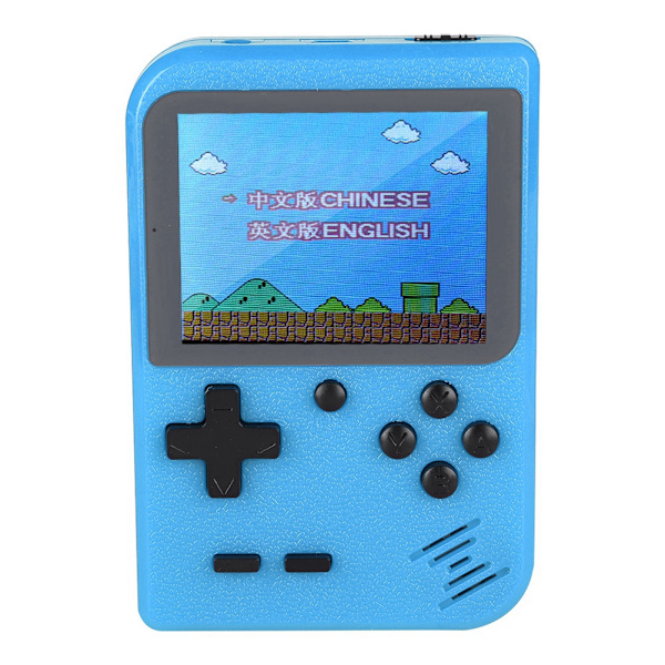 Dobbelt bærbar håndholdt spil konsol MiNi lomme gamepad til PSP (blå)