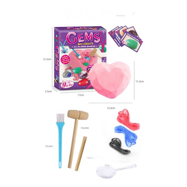 (Gem Halskæde Gravning) Nye Blind Box Legetøj Arkæologisk Udgravning Pige Havfrue Enhjørning Blind Box Børn Lærerige Legetøj