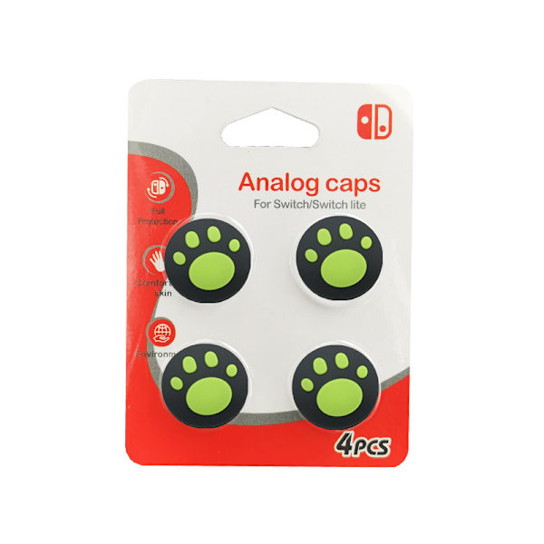 Söta kattklosdesign tumgreppskåpor kompatibla med Switch & Switch Lite & Switch OLED, joystick-lock mjukt silikonskydd