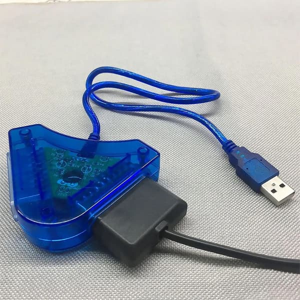 for PS2 til PC-konverter Plug and Play 1 PC-datamaskin til 2 for PS2-adapterkonverterkabel for WIN98 XP 7 8