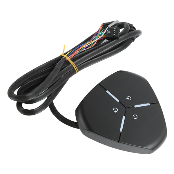Skrivebordsdatamaskin Strømbryter Dual Strømbryter Skrivebordsdatamaskin Bryterknapp for Skrivebordsdatamaskiner 2 USB og AUDIO