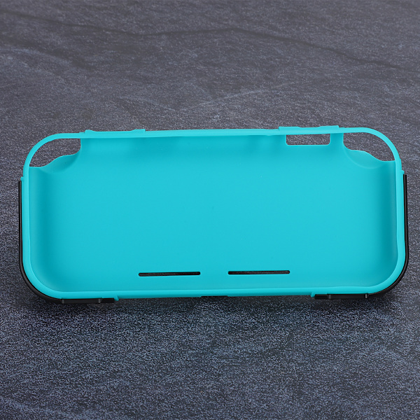 2 i 1 Hard PC TPU Beskyttende Skall Innebygd 2 Spillkortplasser Backet for Switch Lite(svart blå)