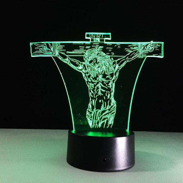 Jeesus 3D Makuuhuoneen Valot Led Yölamppu USB Pöytälamppu Uutuus Koti Sisustus 7 Väriä Lahja Koti Sisustus Asiakaslahja Pöytälamppu