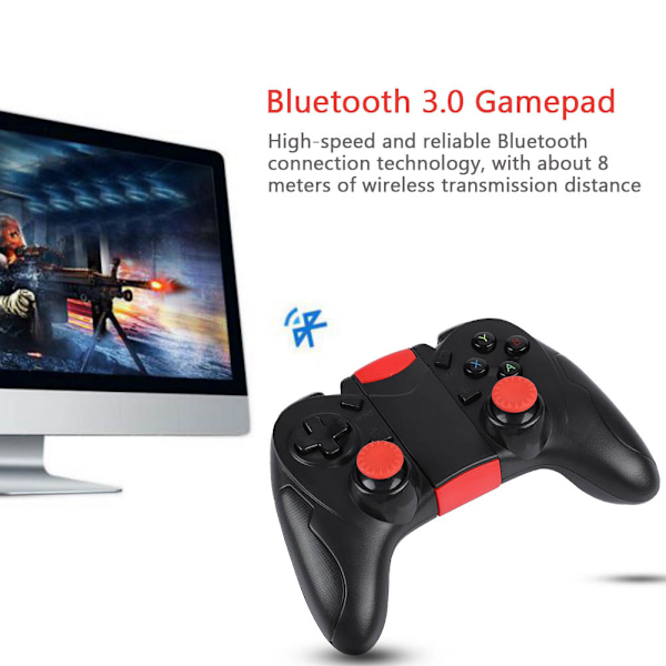 Trådlös Bluetooth-spelkontroll Gamepad Joystick för Android/IOS-telefon
