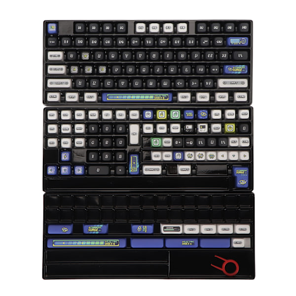 PBT Keycaps 154 Set 5 Sided Heat Sublimation XDA Høyde PBT Keycap Set for 61 87 98 104 108 Keys Mekanisk Tastatur
