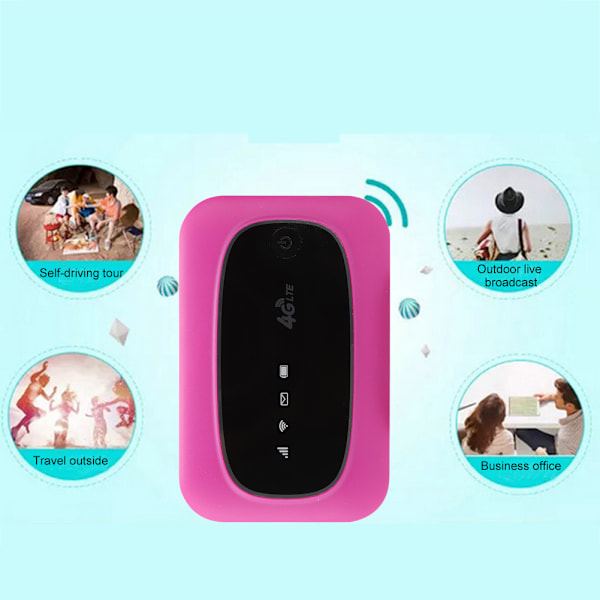 M7 Bärbar WIFI 4G 150Mbps Lämplig för Världsomspännande Trådlös Modem Router (Lila)