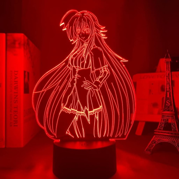 Anime LED Light High School DxD Rias Gremory for Bedroom Decor Night Light Brithday Gift Room 3D Lamp Manga High School