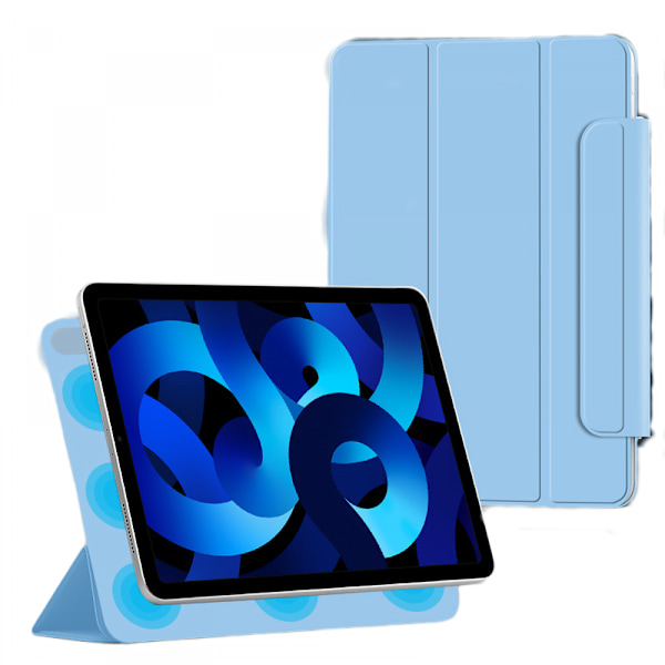 Magnetiskt fodral för iPad Air 5/ 4 10,9 tum, Slim Smart Folio Trifold Stand Case, Auto Sleep/Wake, Stödjer 2:a generationens Apple Pencil-laddning