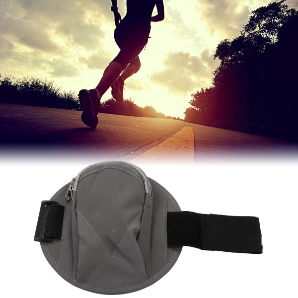 Vattentät Gym Sport Löp Armband 6,6 Inches Telefon Arm Bag Band för Jogging BikingGray