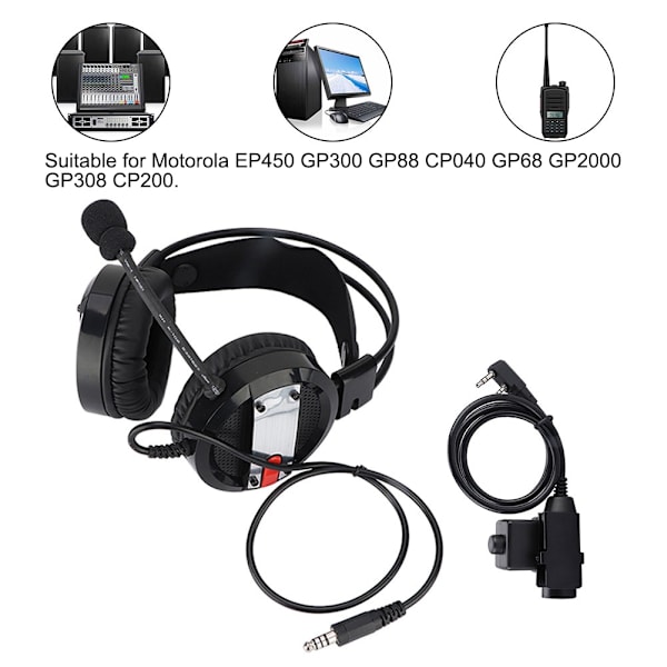 M-head Medium Langaton Radiopuhelin Walkie-talkie Kuulokemikrofoni Langaton Taktinen Kuuloke Motorolalle