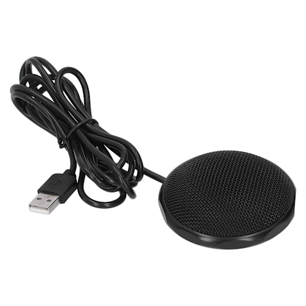 USB Omnidireksjonell Kondensatormikrofon 360 Graders Pickup Desktop Mic for Møte Business Conference