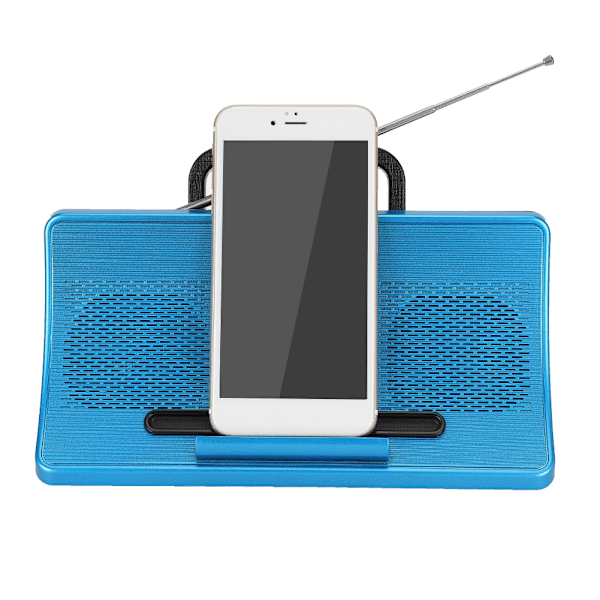 WISENOVO A305 Trådlös Bluetooth-högtalare Soundbox med mobiltelefonhållare Hemljudsutrustning blå