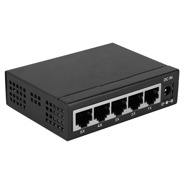 5~15V SF100-5 100M verkkokytkimen keskittimen sovitin kytkin 5-porttinen nopea RJ45-verkko