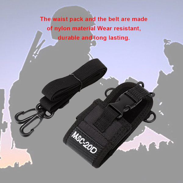 Walkie Talkie Beskyttende Veske Midjepakke Belte For Kenwood  Motorola/ HYT/ QuanSheng/ PUXING
