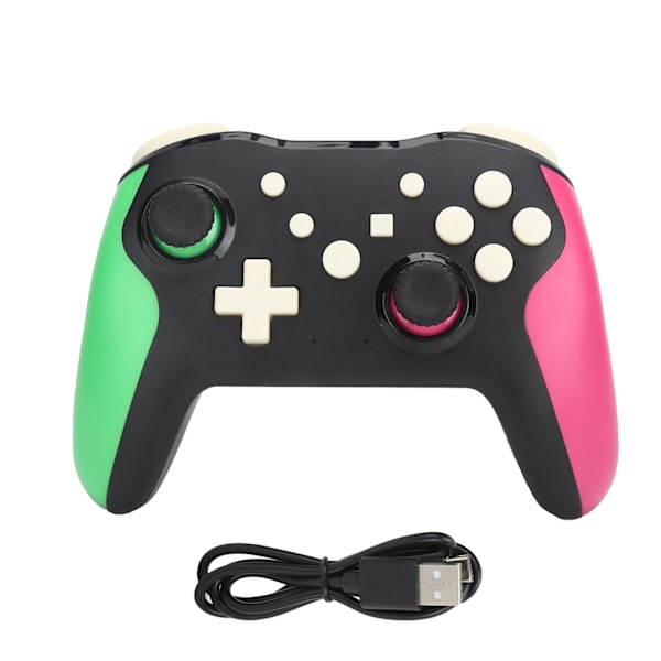 Trådløs 6-akset gamepad Bluetooth spillkontroller Dobbel vibrasjonsjoystick for SWITCH