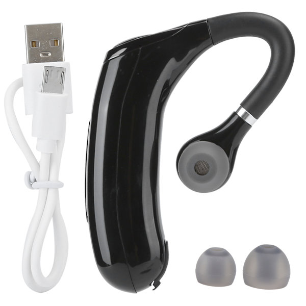 Vedenpitävä langaton Bluetooth-kuuloke korvakoukku urheiluun, erittäin pitkä valmiusaika, nopea lataus