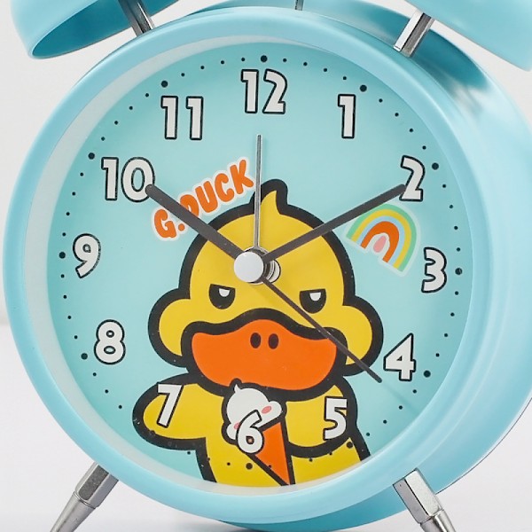 SAYTAY Student Alarm Clock, Liten Gul Anka Väckarklocka, Student Heminredning Bordsur (Gul2)