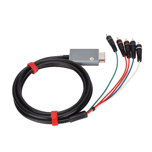 Komponentkabel 1,8 m/5,9 fod Dobbelt afskærmet Plug and Play Digital AV Output Komponent 5RCA YPbPr-kabel til GameCube