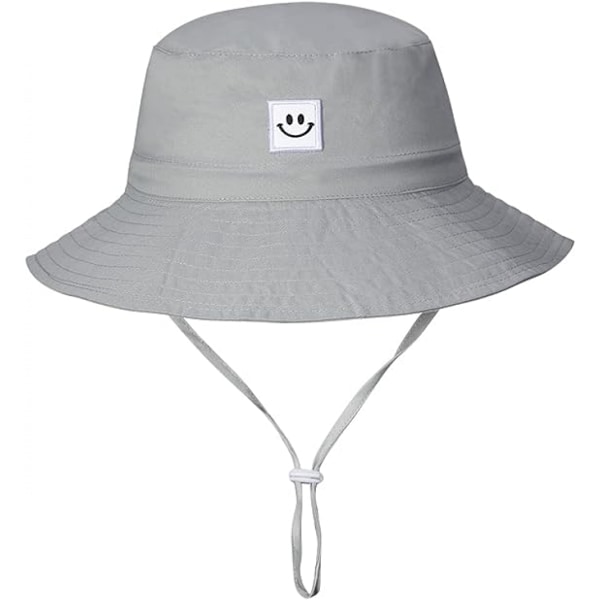 Baby Solhatt Leende Ansikte UPF 50+ Småbarn Hinkhatt för Pojkar Flickor 2st