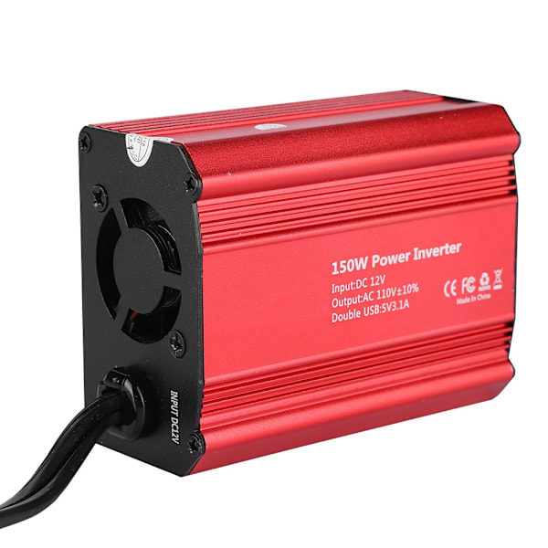 150W Dubbel USB DC12V till AC110V Strömförsörjning Boost Step-up Konverter