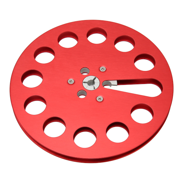 1/4 7 tommer optagelspole Universal 11 huller vindmodstandshuller tom spole til optagelse rød