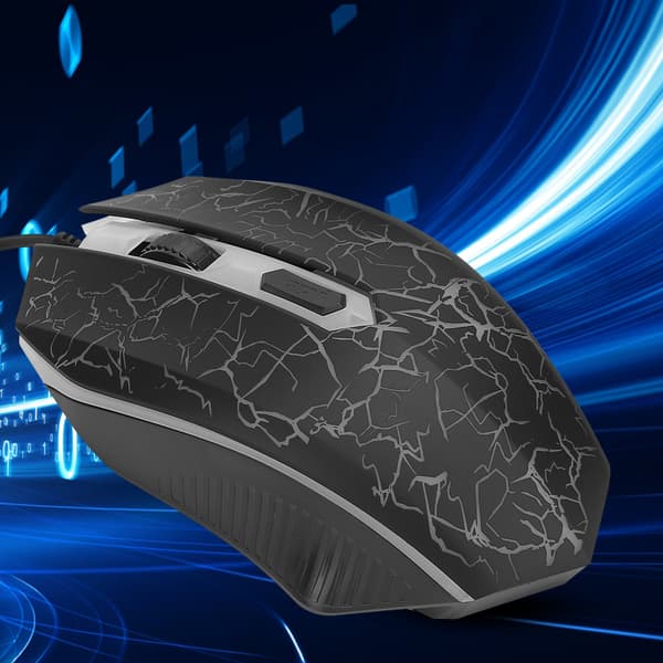 Mute Mus Wired USB Gaming Mus Lysende Computer Tilbehør k1901 til Kontor