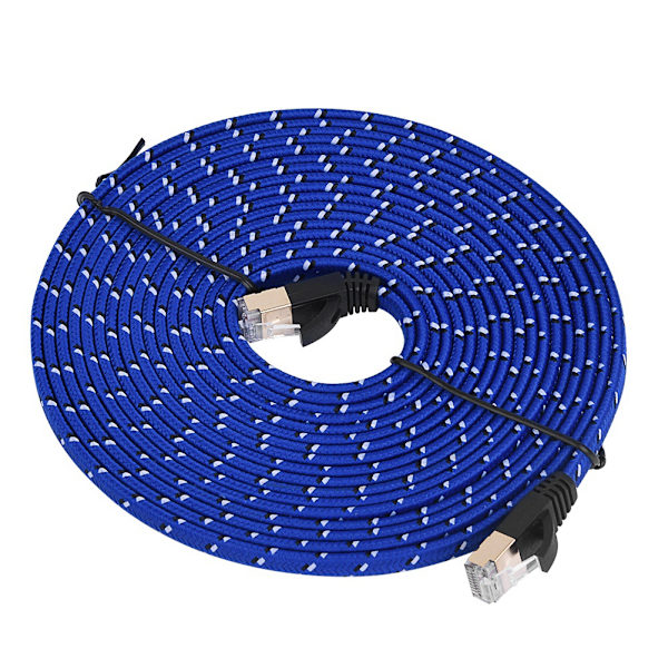 CAT7 RJ45 10 Gbps Patch Skjermet Lan Nettverkskabel Flat Ethernet-kabel 5m