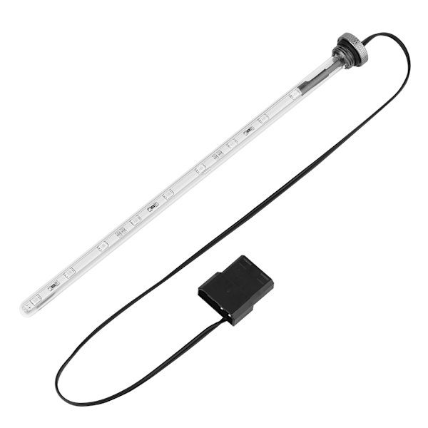 22cm DIY Computer Water Cooling Tank Light Virus Reservoir LED Lamp Lighting(White)