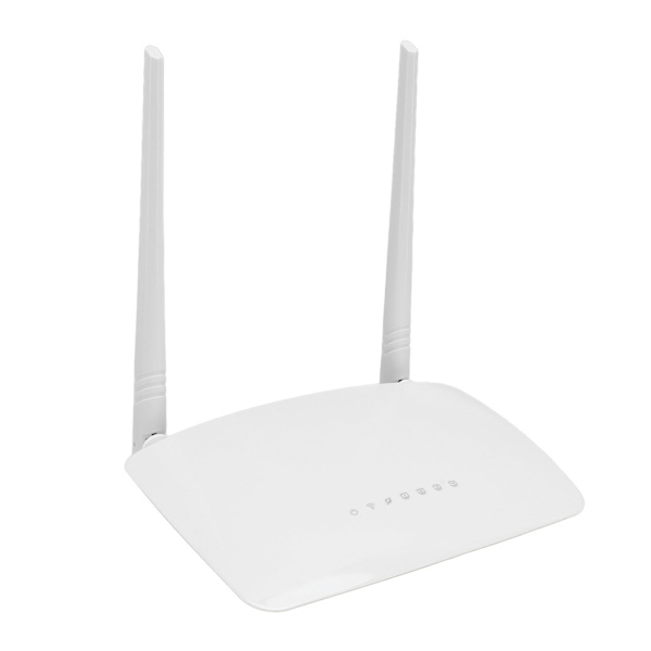 AC 300Mbps trådløs ruter med 2 5dBi antenne støtte tilgangskontroll sikkerhetskryptering trådløse Internett-rutere 100‑240V EU-plugg