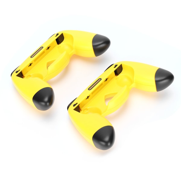 Håndtak Stativ Lader for Switch Slitasjebestandig Spillkontroller Stativ Lader Svettebestandig Håndtak Kit for SwitchGul