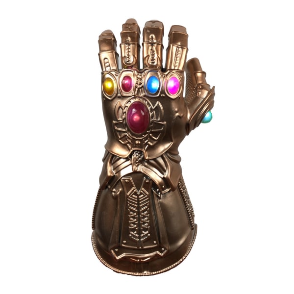 Handskar självlysande Avengers Infinity War Infinity Gauntlet Led Light Thanos Led Handskar Cosplay Prop Barnhandskar Marvel barn cos（guld）