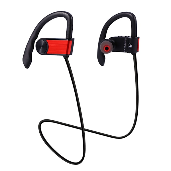 Mini trådløs Bluetooth 4.0 stereo støyreduserende headset øretelefon ørepropp rød