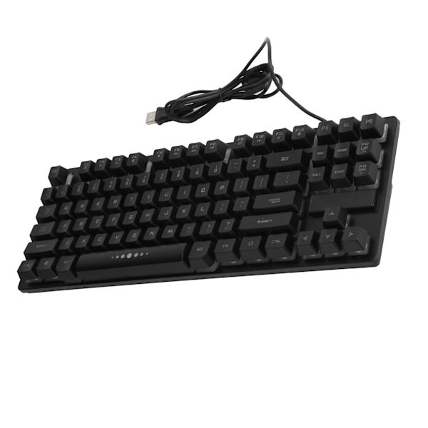 Mekanisk tangentbord 87 tangenter Trådbunden USB Bakgrundsbelysning Speltillbehör för bärbar dator GK‑10