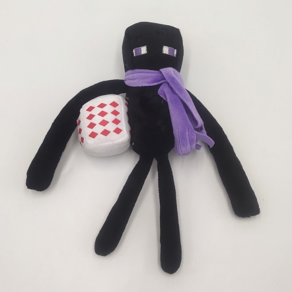 Minecraft Enderman Plysj Svart / Lilla 26cm