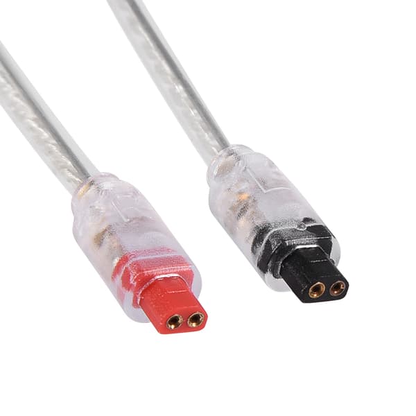Sølvbelagt Earphone-kabel til Audio Technica ATH-IM50 IM70 IM01 IM02 IM03 IM04 Sort Lige