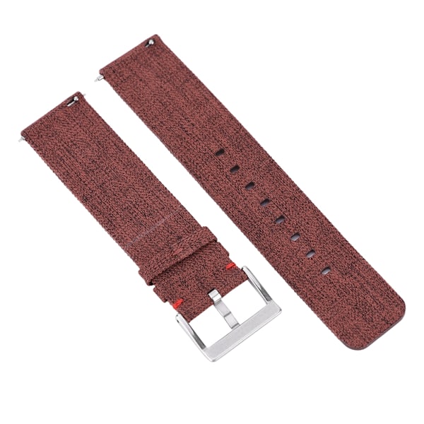 Kangaspunos kangasrannekkeen korvaava ranneke klassisella soljella Fitbit Versa Brownille