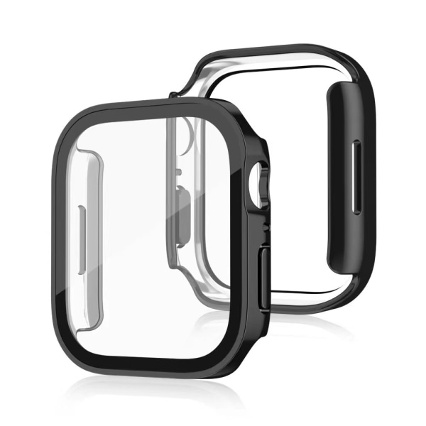 2 stk. Etui til Apple Watch Series 7/8 45mm med herdet glass skjermbeskyttelse Ultra-tynn støtsikker HD klar film beskyttende skall