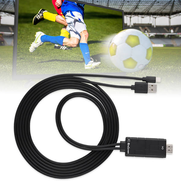 5V 1A Lightning til HDMI 1080P HDTV Digital AV Kabel Adapter til iPhone iPad