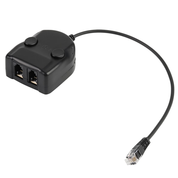 Krystall Headset Telefon Treningsboks Splitter Adapter Volumkontroll Intelligent Lyd Lukket