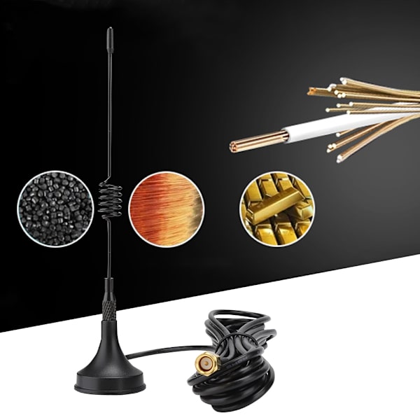 10 stk GSM 433Mhz antenne 5dbi SMA rett radio sugekoppantenne med tilkoblingskabel
