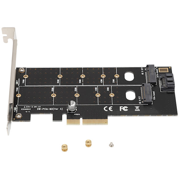PCI-E MB2 M.2 Dobbelt Netværkskort Riser-kort NIC Adapter-kort til Computer