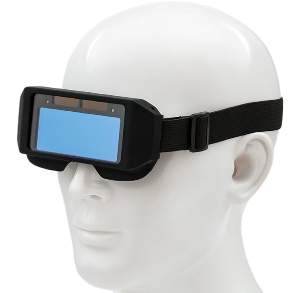 Svetsglasögon Säkerhetsskyddssoldrivna automatiska mörkare svetsglasögon med justerbar skärm