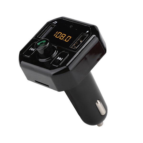 B9 Bil Mp3 Bil Bluetooth Håndfri Afspiller Bil Usb Oplader 3.1A Hurtig Opladning (Sort)