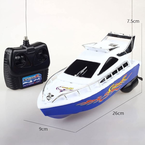 2,4 GHz RC Racingbåt Fjärrkontroll Speedbåt för Hobbyer Spelare Vuxen Kraftfull Dubbelmotor Hög Hastighet Vattenfarkost Pojke Hovercraft Modell Leksak Gåvor