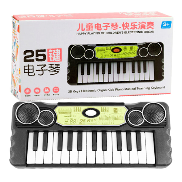 Barnepiano Keyboard Multifunksjonelt Bærbart Elektronisk Piano Pedagogisk Musikk Instrument Leker 25 Keys