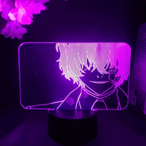 Bungo Stray Dogs LED Anime Lampe Manga Samleobjekter Soverom Skrivebord Ornament Belysning Dekorasjon Nattelys