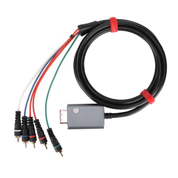 Komponentkabel 1,8 m/5,9 fod Dobbelt afskærmet Plug and Play Digital AV Output Komponent 5RCA YPbPr-kabel til GameCube