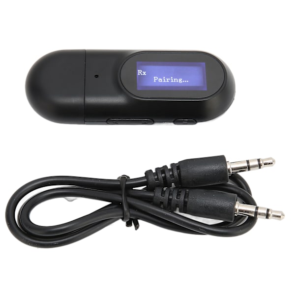 Bluetooth-sender Bluetooth 5.0-adapter med LCD-skjerm for PC-er, TV-er, projektorer og høyttalere