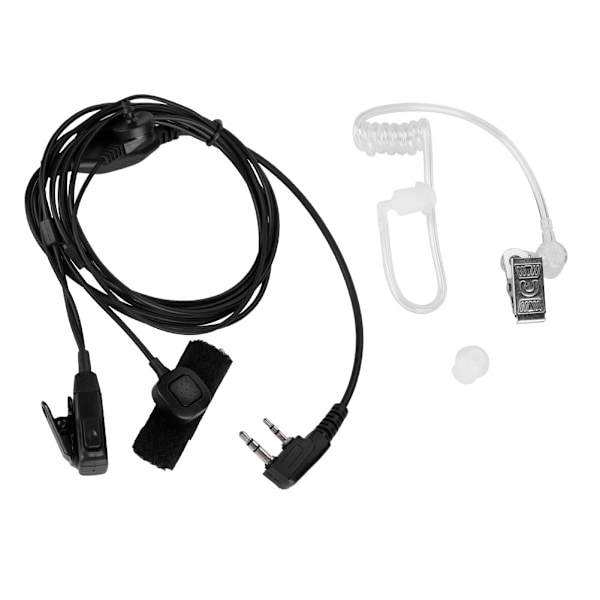 K-head Air Duct Walkie-talkie In-ear Headset Akustinen Putki Kuuloke Dual PTT