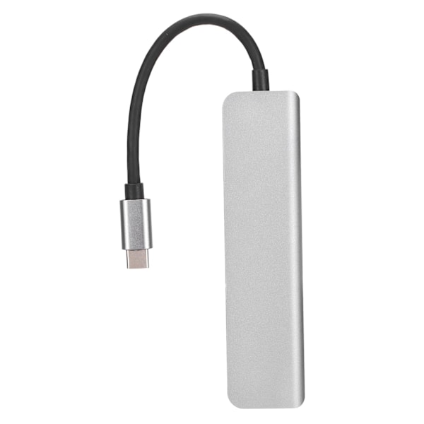 USB 3.0 Hub 6 i 1 Holdbar Robust 87W Hurtiglading 5Gbps Stabil Rask Bærbar USB C Dokkingstasjon